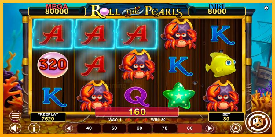 Roll The Pearls Hold & Win gaming machine for money, picture 4