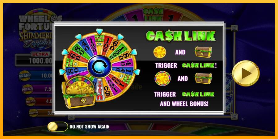 Wheel of Fortune Shimmering Sapphires gaming machine for money, picture 1