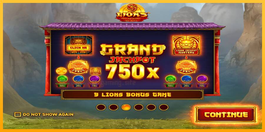 9 Lions: Hold The Jackpot gaming machine for money, picture 1