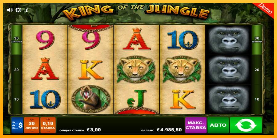 King of the Jungle gaming machine for money, picture 3