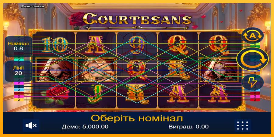 Courtesans gaming machine for money, picture 1