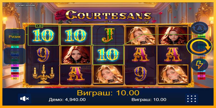 Courtesans gaming machine for money, picture 2