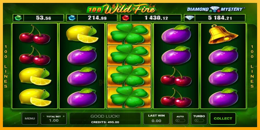 Diamond Mystery 100 Wild Fire gaming machine for money, picture 3