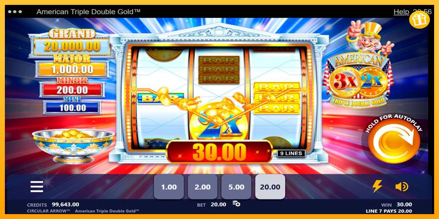 American Triple Double Gold gaming machine for money, picture 5