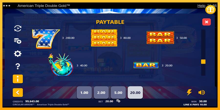 American Triple Double Gold gaming machine for money, picture 6