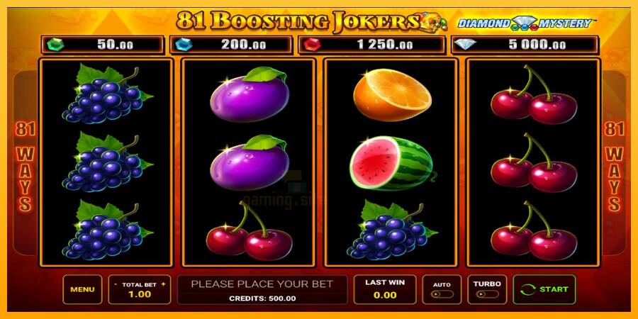 Diamond Mystery - 81 Boosting Jokers gaming machine for money, picture 1