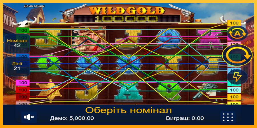 Wild Gold 100000 gaming machine for money, picture 1