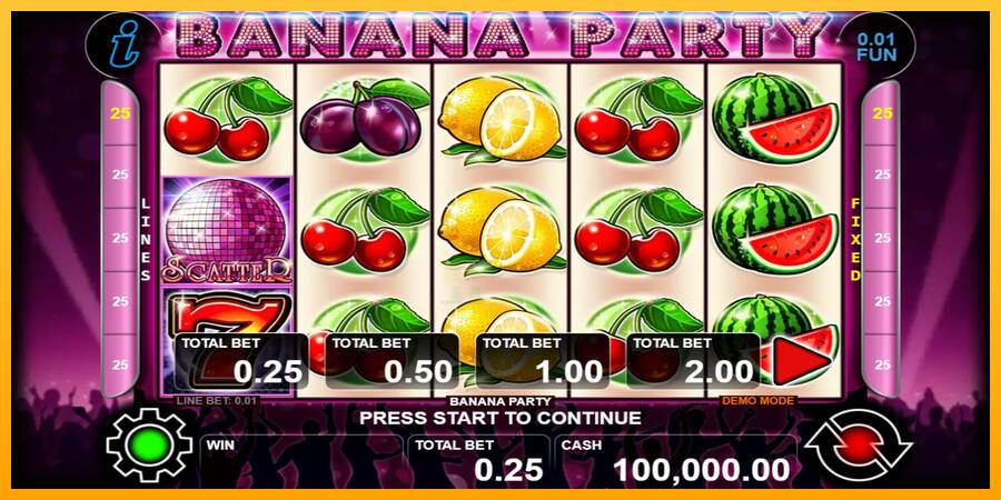 Banana Party gaming machine for money, picture 1