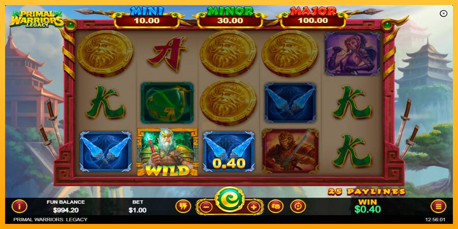 Primal Warriors: Legacy gaming machine for money, picture 2