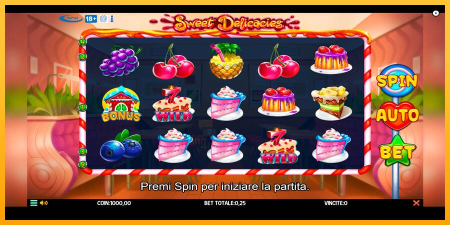 Sweet Delicacies gaming machine for money, picture 1