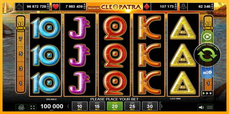 Grace of Cleopatra gaming machine for money, picture 1