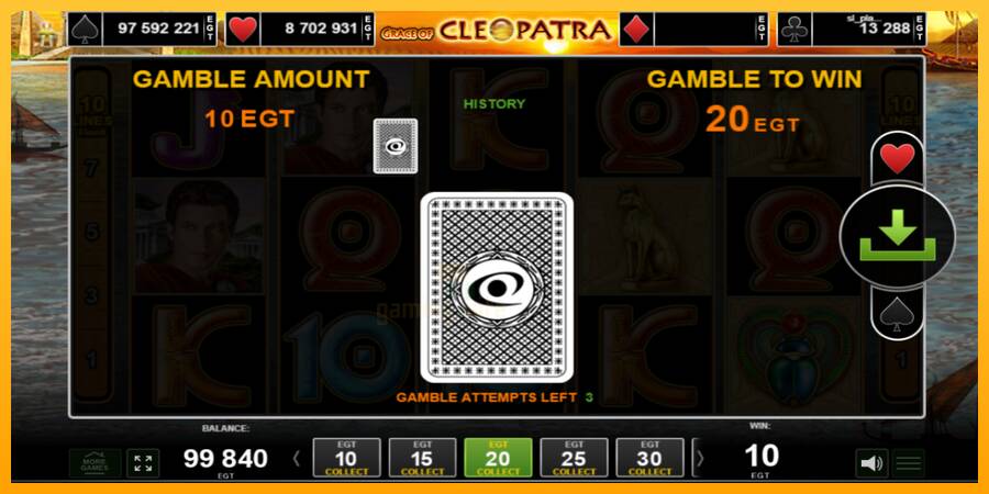 Grace of Cleopatra gaming machine for money, picture 4