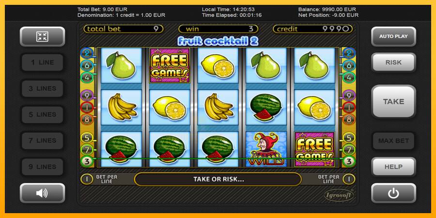 Fruit Cocktail 2 gaming machine for money, picture 2