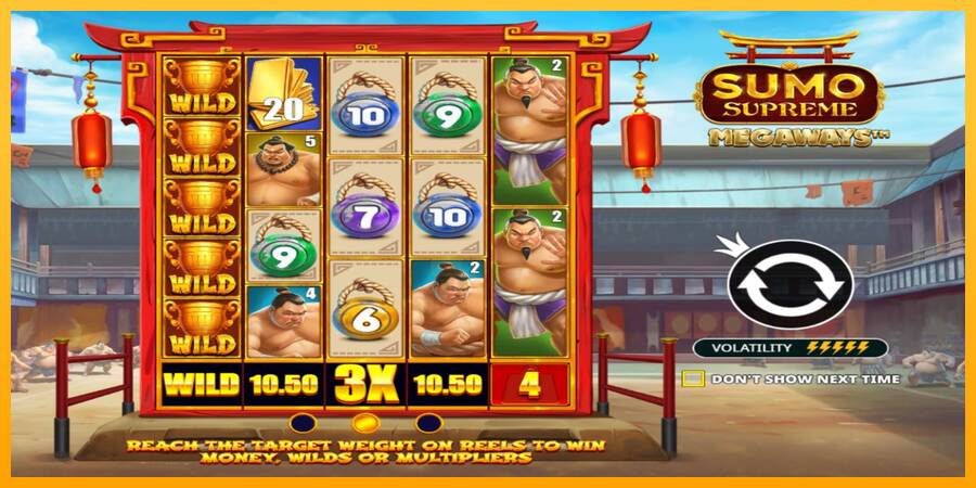 Sumo Supreme Megaways gaming machine for money, picture 1