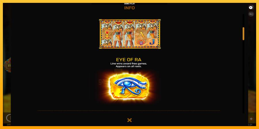 Eyes of Ra gaming machine for money, picture 5