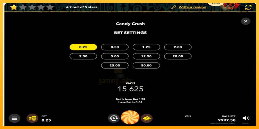 Candy Splasher gaming machine for money, picture 7