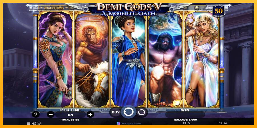 Demi Gods V – A Moonlit Oath gaming machine for money, picture 2