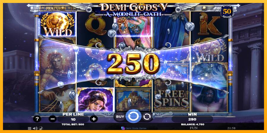 Demi Gods V – A Moonlit Oath gaming machine for money, picture 3