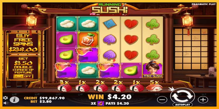 Running Sushi gaming machine for money, picture 4