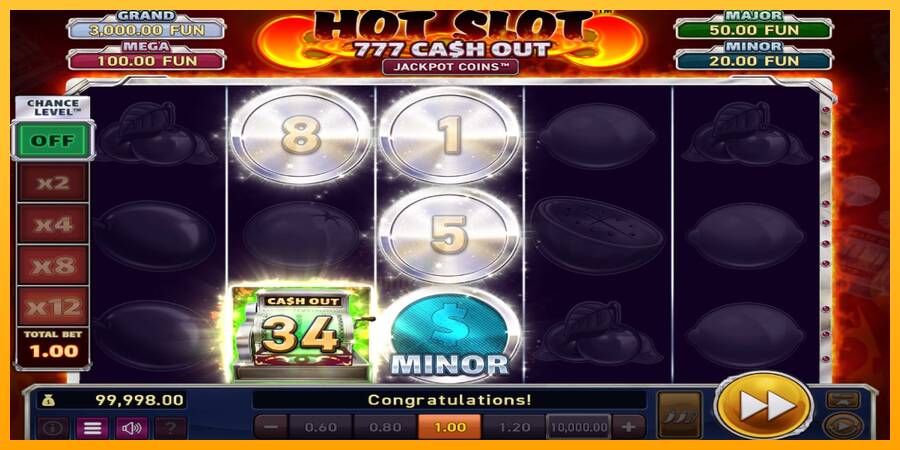 Hot Slot: 777 Cash Out Grand Platinum Edition gaming machine for money, picture 2