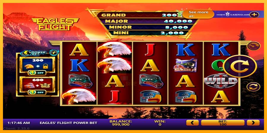 Eagles’ Flight Power Bet gaming machine for money, picture 2