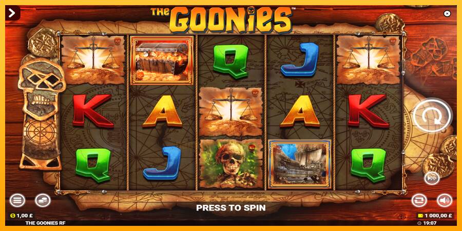 The Goonies Deluxe Rapid Fire Jackpots gaming machine for money, picture 2