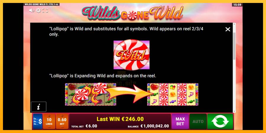 Wilds Gone Wild gaming machine for money, picture 7