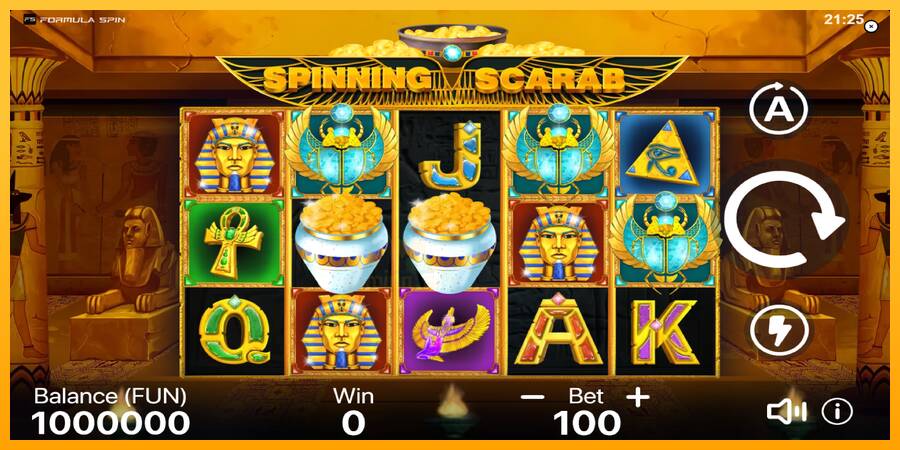 Spinning Scarab gaming machine for money, picture 2