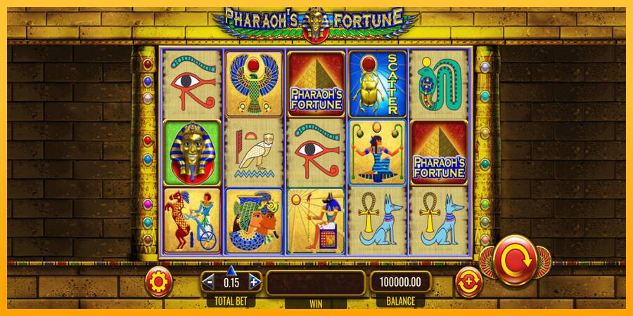 Pharaohs Fortune gaming machine for money, picture 2