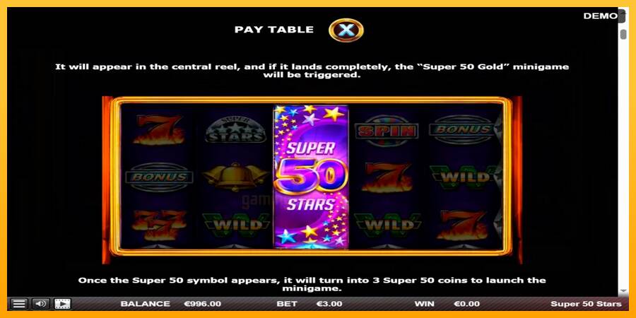 Super 50 Stars gaming machine for money, picture 5