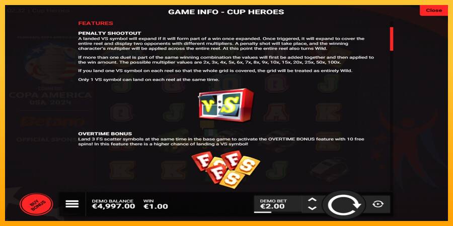 Cup Heroes gaming machine for money, picture 4