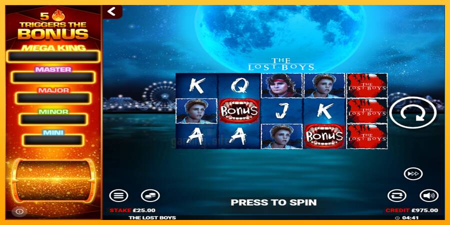 The Lost Boys Rapid Fire Jackpots gaming machine for money, picture 1