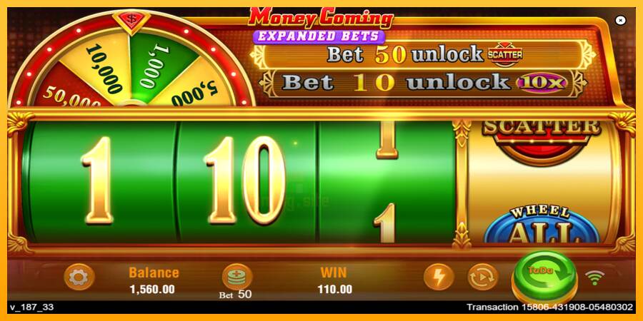 Money Coming 2 – Expanded Bets gaming machine for money, picture 3