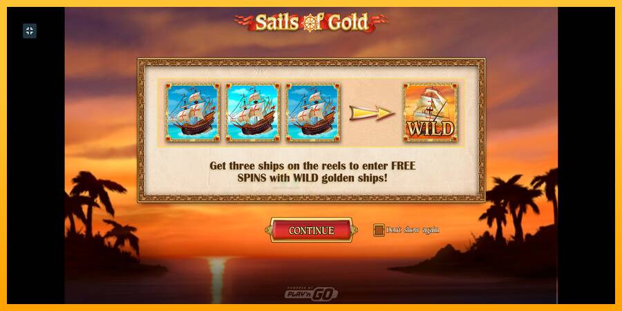 Sails of Gold gaming machine for money, picture 1