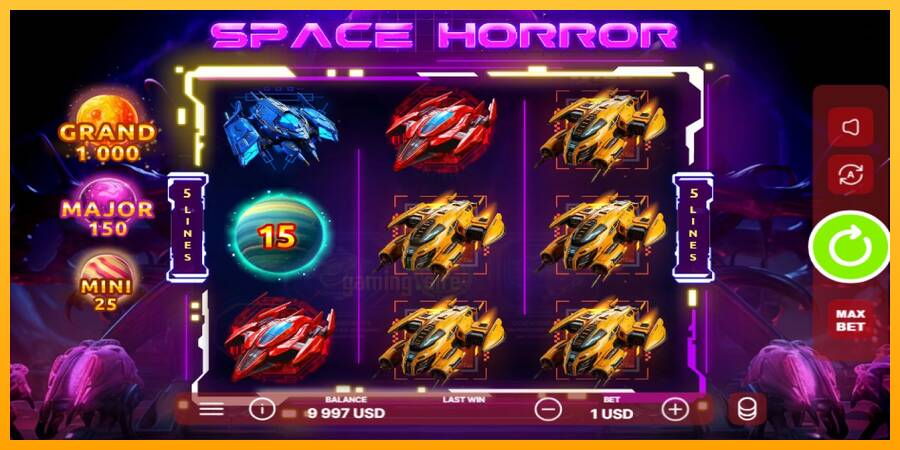 Space Horror gaming machine for money, picture 2