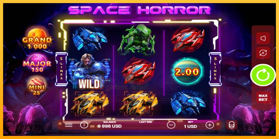 Space Horror gaming machine for money, picture 3