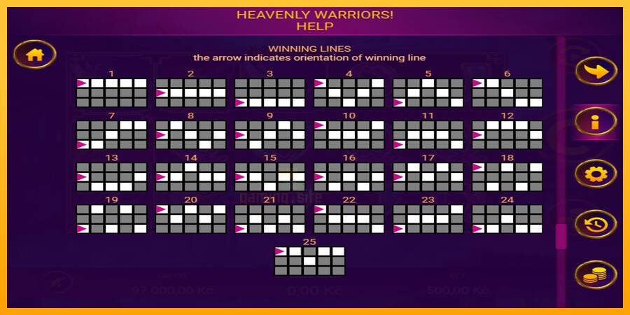 Heavenly Warriors gaming machine for money, picture 6