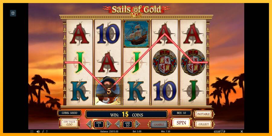 Sails of Gold gaming machine for money, picture 6