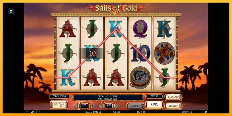 Sails of Gold gaming machine for money, picture 7