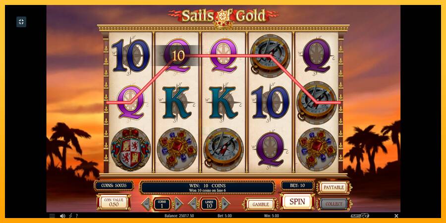 Sails of Gold gaming machine for money, picture 9