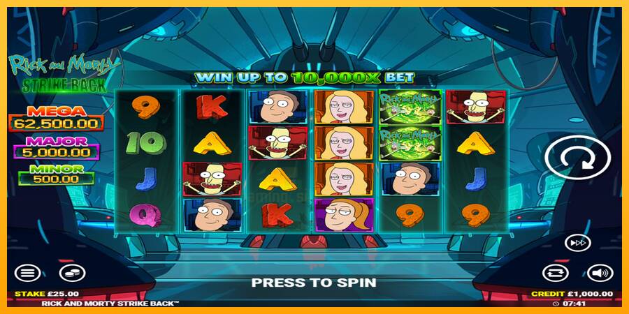 Rick and Morty Strike Back gaming machine for money, picture 2