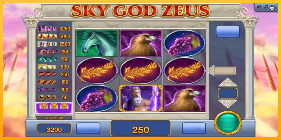 Sky God Zeus 3x3 gaming machine for money, picture 3