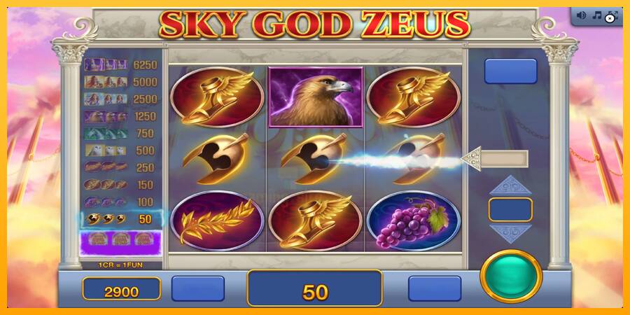 Sky God Zeus 3x3 gaming machine for money, picture 4