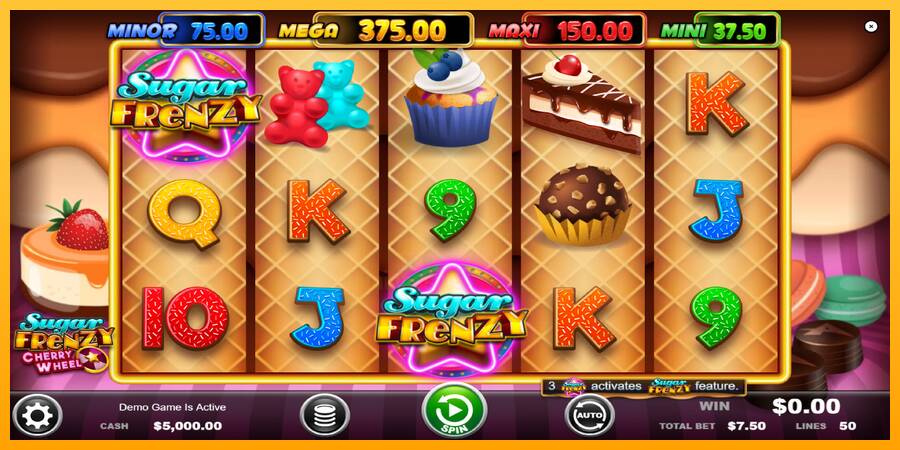 Sugar Frenzy Cherry Wheel gaming machine for money, picture 1