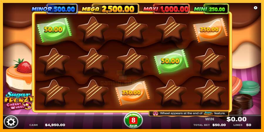 Sugar Frenzy Cherry Wheel gaming machine for money, picture 3