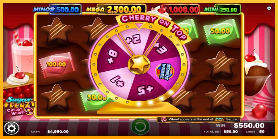 Sugar Frenzy Cherry Wheel gaming machine for money, picture 4