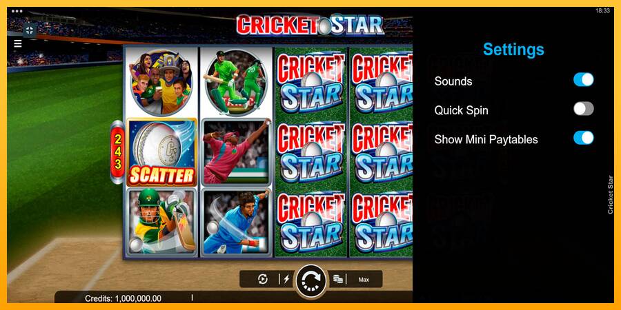 Cricket Star gaming machine for money, picture 2