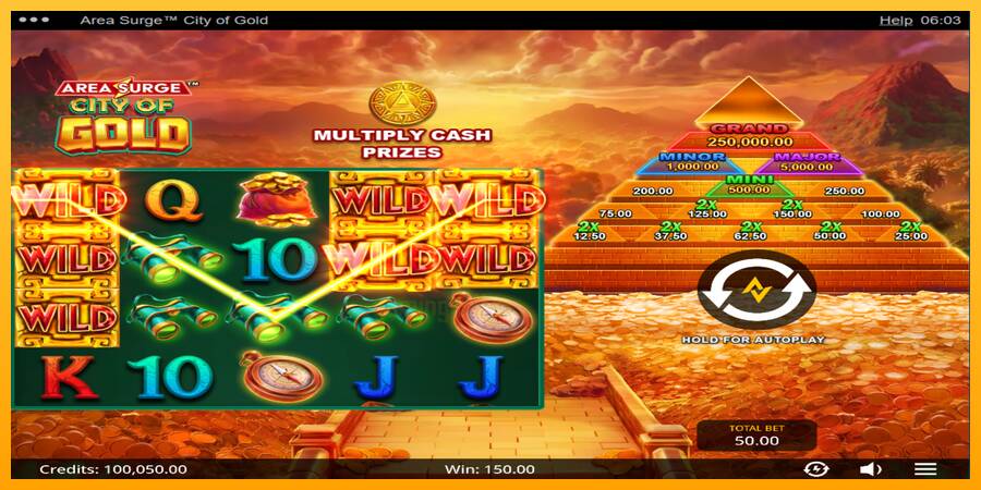 Area Surge City of Gold gaming machine for money, picture 3