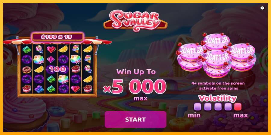 Sugar Valley gaming machine for money, picture 1