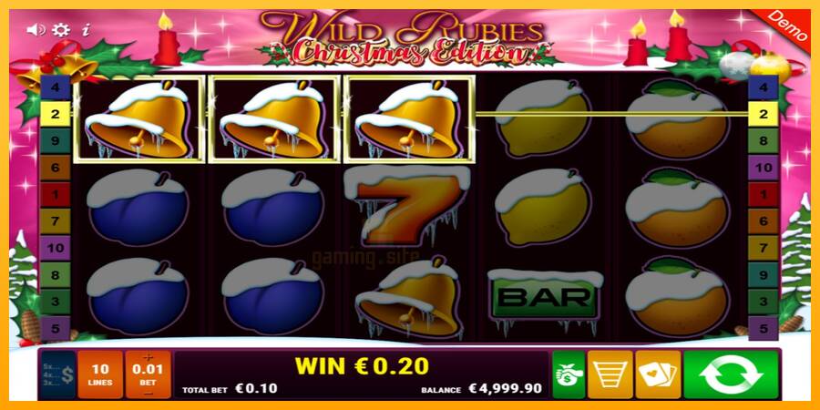 Wild Rubies Сhristmas Edition gaming machine for money, picture 2